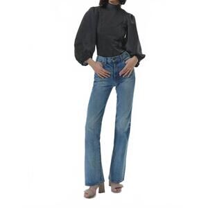 NEW THEO THE LABEL nyx straight leg jeans in denim